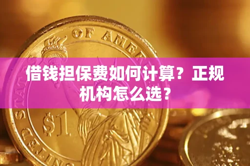 北京借钱担保费如何计算？正规机构怎么选？