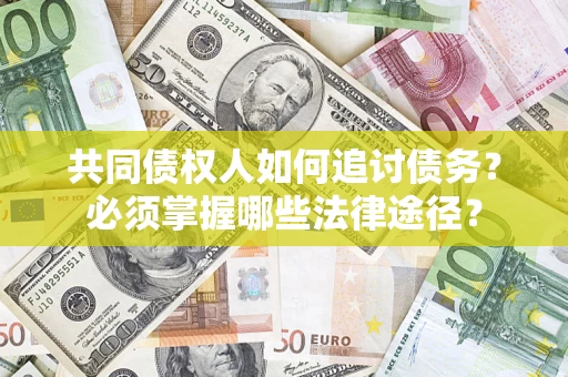 北京共同债权人如何追讨债务？必须掌握哪些法律途径？