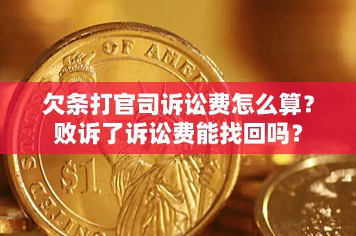 北京欠条打官司诉讼费怎么算？败诉了诉讼费能找回吗？