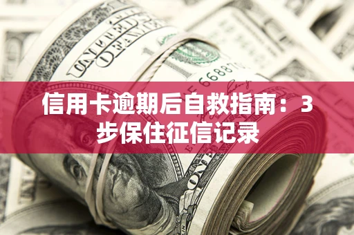 北京信用卡逾期后自救指南：3步保住征信记录