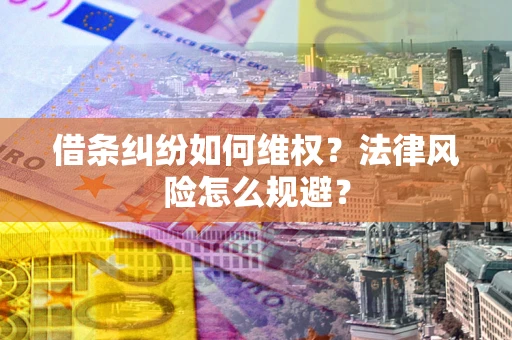 北京借条纠纷如何维权？法律风险怎么规避？